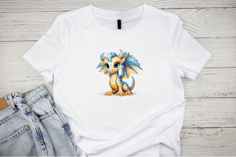 gold-and-blue-dragon-sublimation-clipart