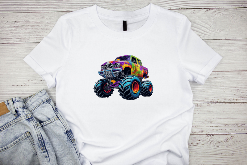 monster-truck-sublimation-clipart-bundle