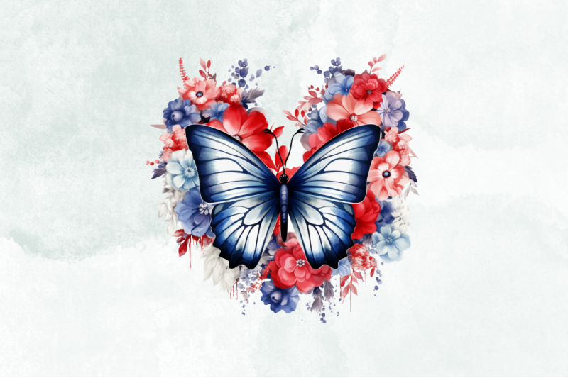 red-white-blue-butterfly-flower-clipart