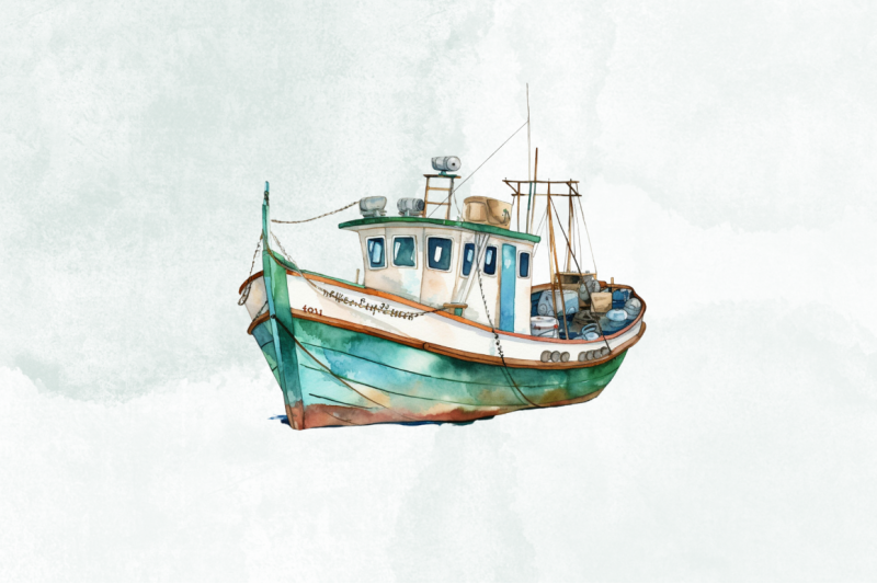 retro-fishing-boat-watercolor-clipart