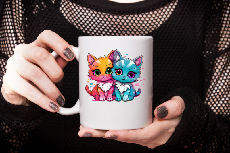 colorful-cute-cat-couple-sublimation