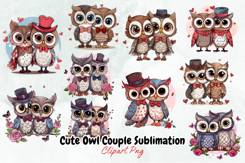 cute-owl-couple-sublimation-clipart