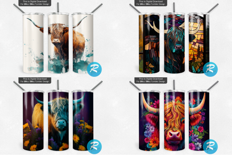 highland-cow-png-tumbler-bundle