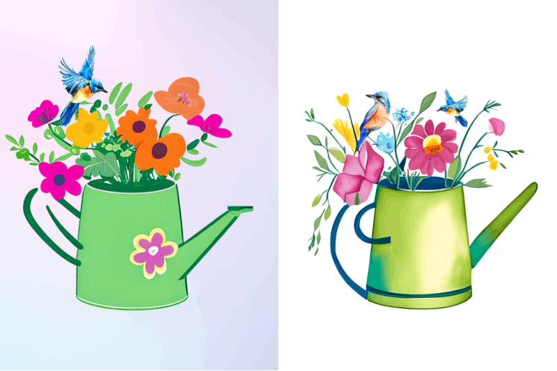 watercolor-watering-can-with-birds-clipart-bundle