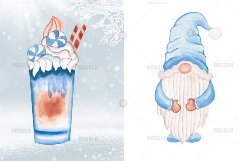 watercolor-winter-gnome-clipart-bundle