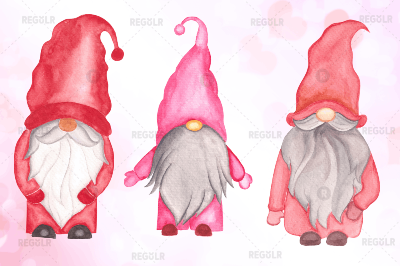 watercolor-valentine-gnome-clipart-bundle