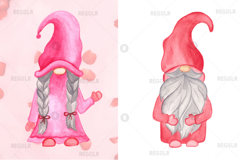 watercolor-valentine-gnome-clipart-bundle