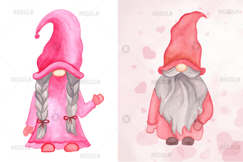 watercolor-valentine-gnome-clipart-bundle