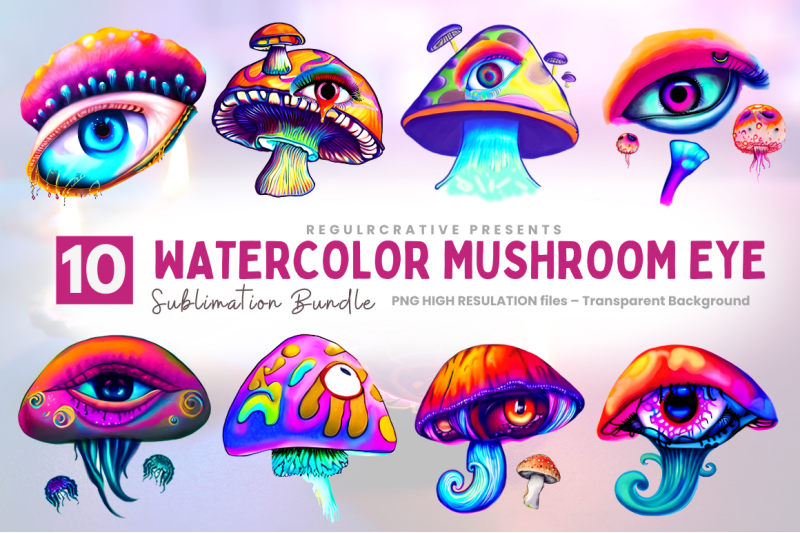 watercolor-mushroom-eye-clipart-bundle