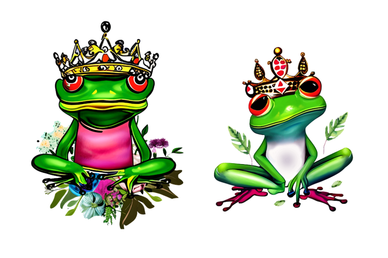 watercolor-the-prince-frog-clipart-bundle