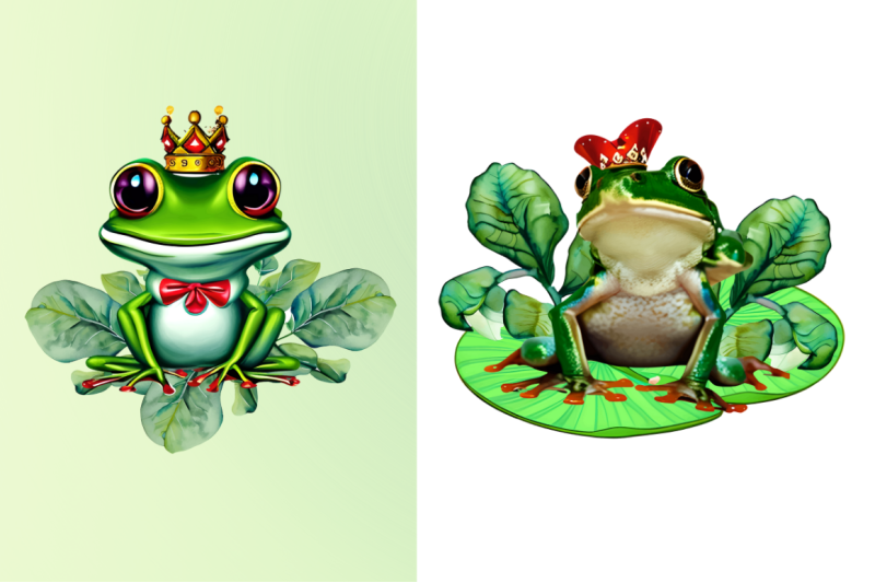 watercolor-the-prince-frog-clipart-bundle