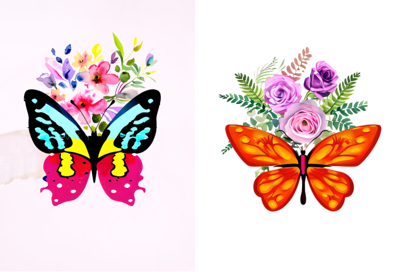 watercolor-groovy-butterflies-floral-sublimation-bundle