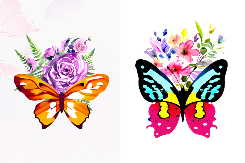 watercolor-groovy-butterflies-floral-sublimation-bundle