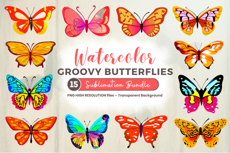 watercolor-groovy-butterflies-sublimation-bundle