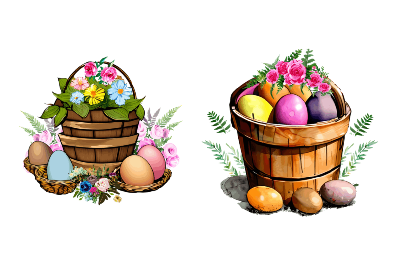 watercolor-floral-easter-bucket-clipart-bundle