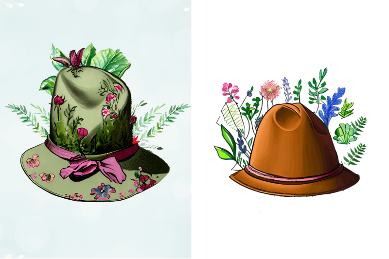 watercolor-floral-hat-garden-clipart-bundle