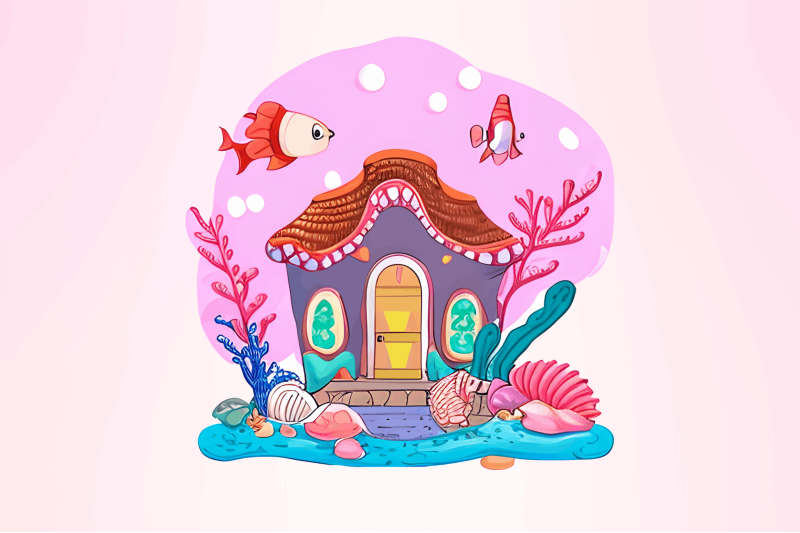 watercolor-underwater-house-clipart-bundle