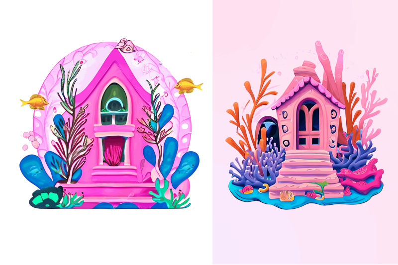 watercolor-underwater-house-clipart-bundle