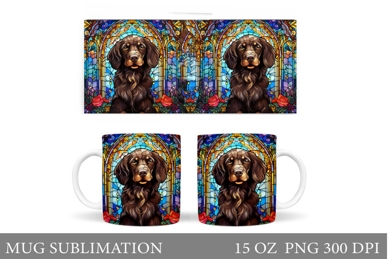 stained-glass-dog-mug-wrap-design-dog-mug-wrap-sublimation