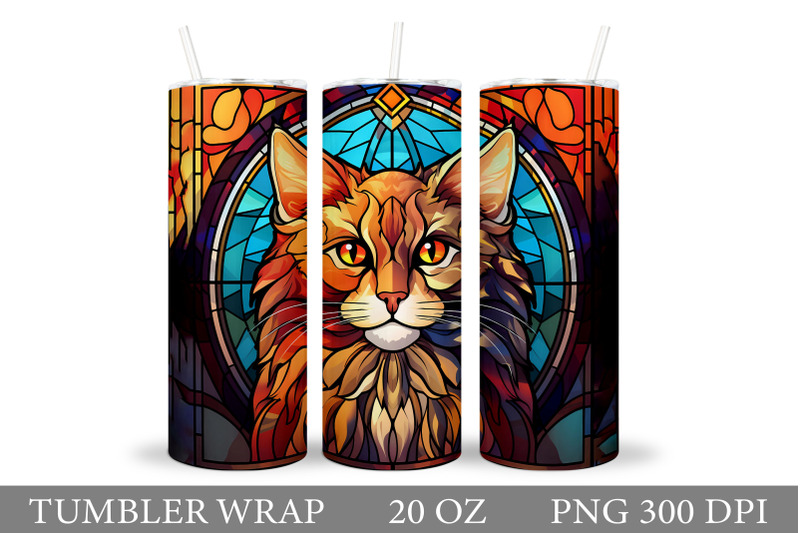 stained-glass-cat-tumbler-wrap-cat-tumbler-wrap-design