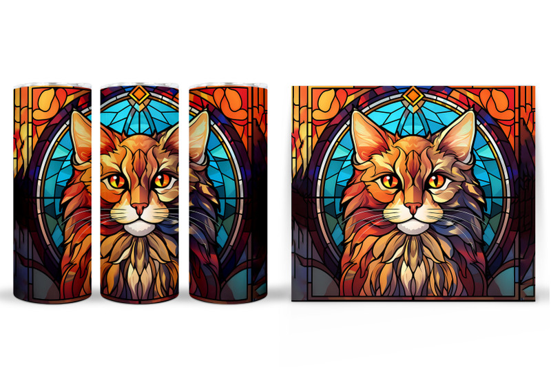 stained-glass-cat-tumbler-wrap-cat-tumbler-wrap-design