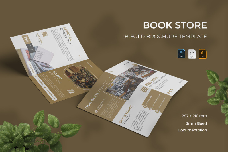 book-store-bifold-brochure