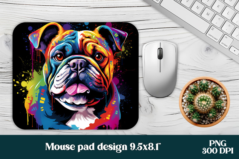 rainbow-dog-mouse-pad-sublimation-mouse-pad-wrap-design