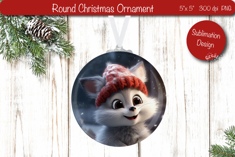 christmas-ornament-round-sublimation-christmas-baby-animal-png