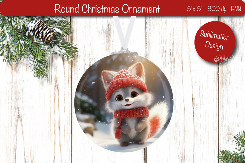 christmas-ornament-round-sublimation-christmas-baby-animal-png