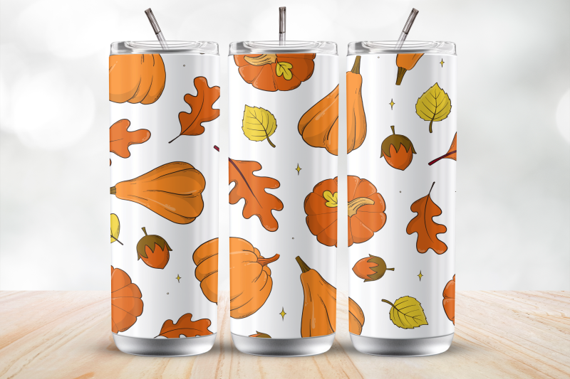fall-pumpkin-leaves-20-oz-tumbler-wrap-sublimation-design