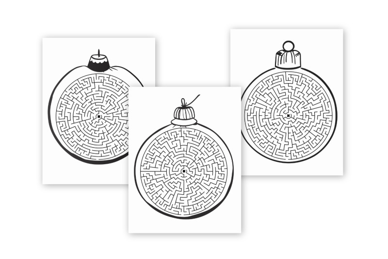 svg-mazes-in-christmas-balls-illustrations