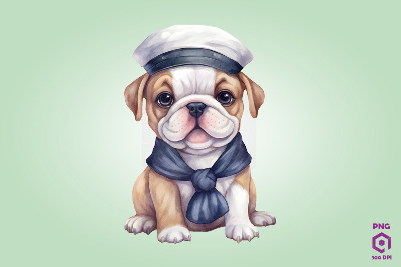 sailor-bulldog-dog-clipart