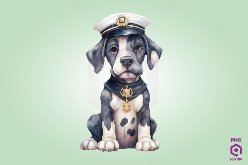 sailor-great-dane-dog-clipart