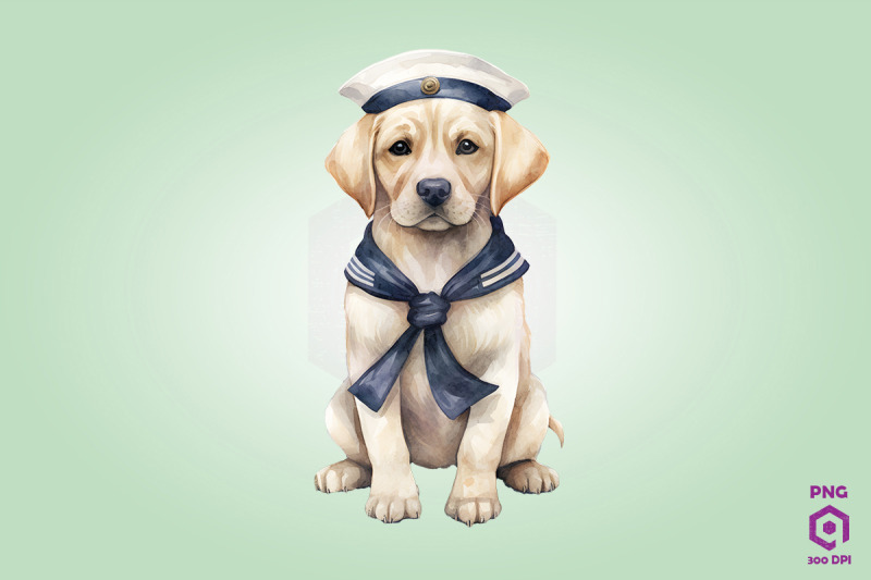 sailor-labrador-retriever-dog-clipart