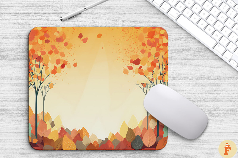 autumn-falling-leaves-border-mouse-pad