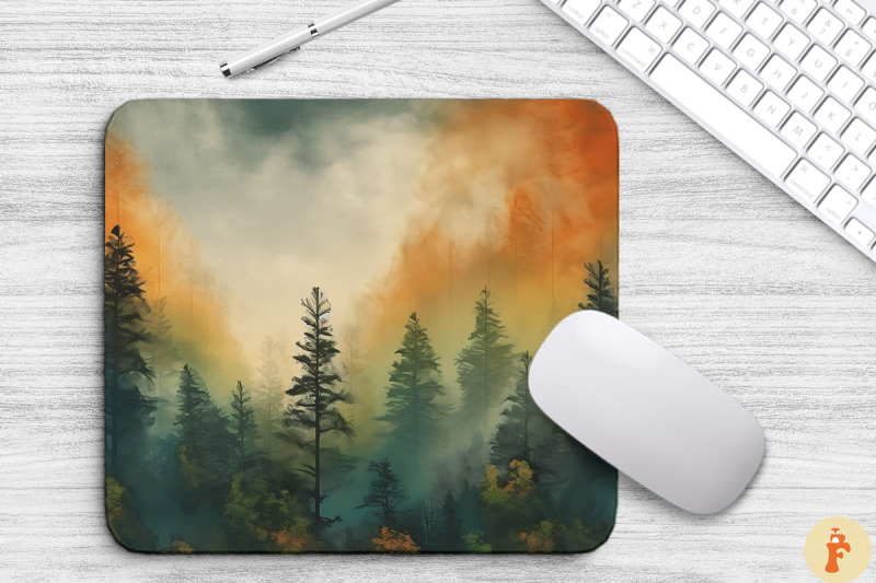 dreamy-fall-trees-artwork-mouse-pad