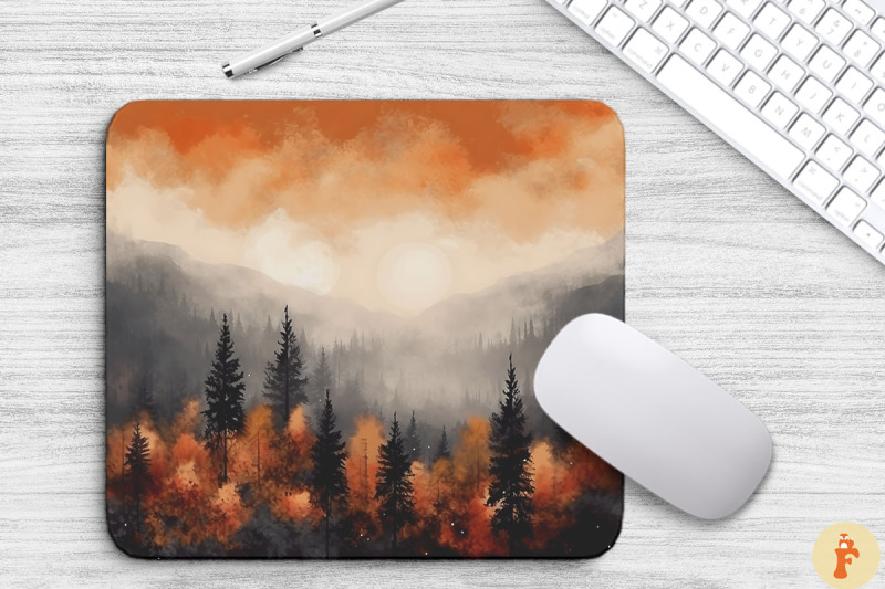 dreamy-fall-trees-artwork-mouse-pad