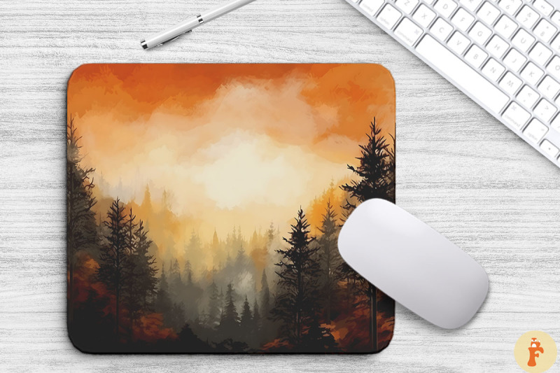 dreamy-fall-trees-artwork-mouse-pad