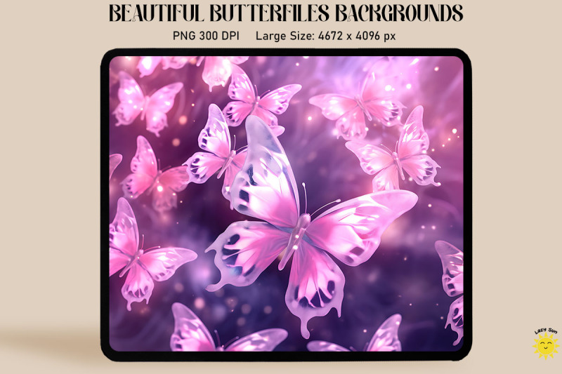 sparkly-pink-butterflies-backgrounds