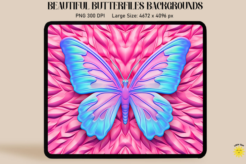 cute-retro-3d-butterfly-backgrounds