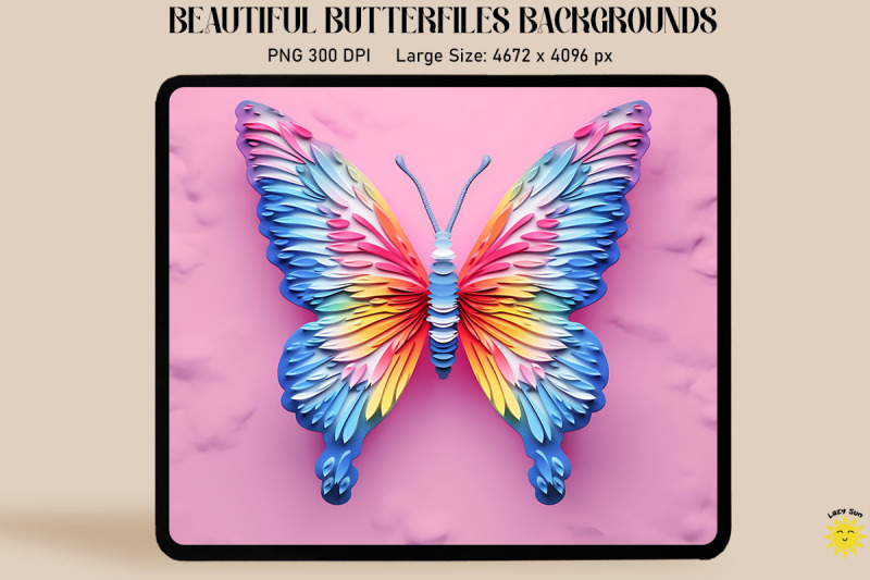 cute-retro-3d-butterfly-backgrounds