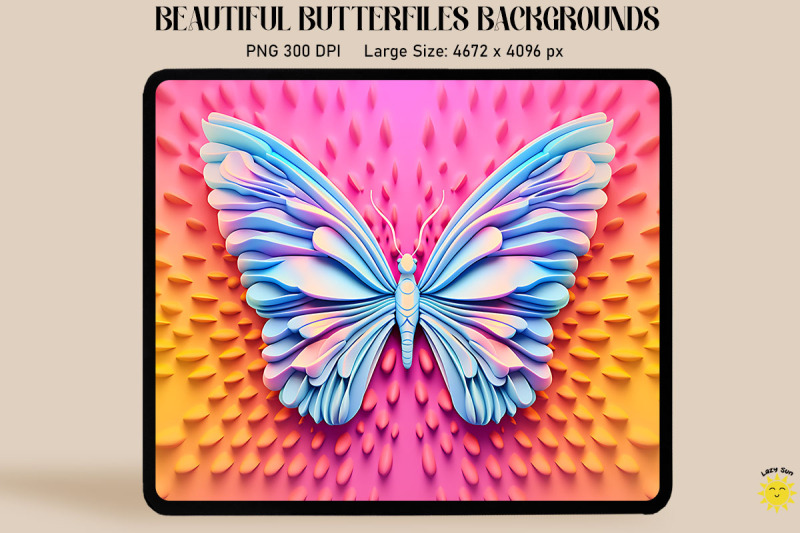 cute-retro-3d-butterfly-backgrounds