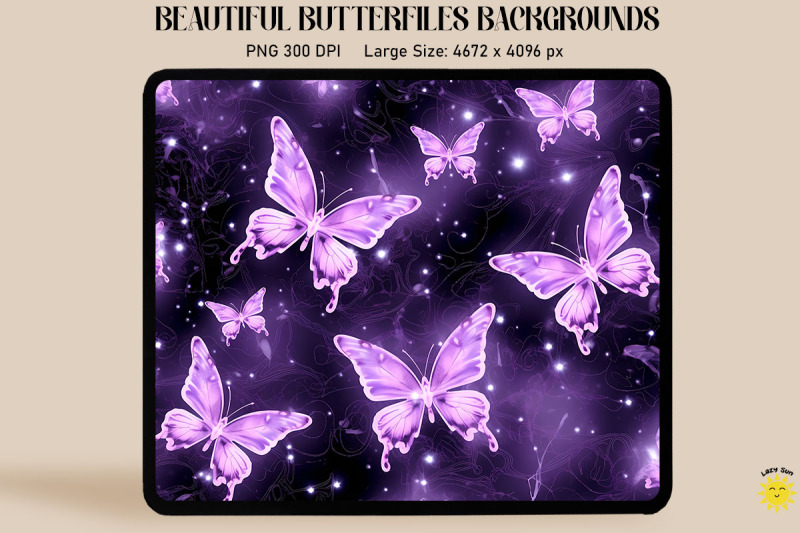 light-purple-butterflies-in-starry-sky