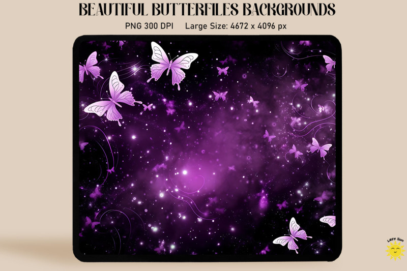 light-purple-butterflies-in-starry-sky