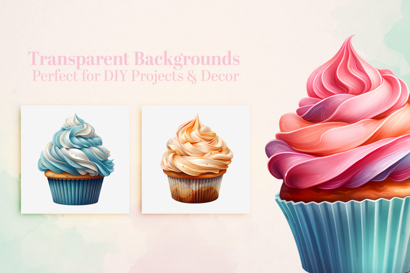 15-watercolor-cupcake-pngs-birthday-sweets