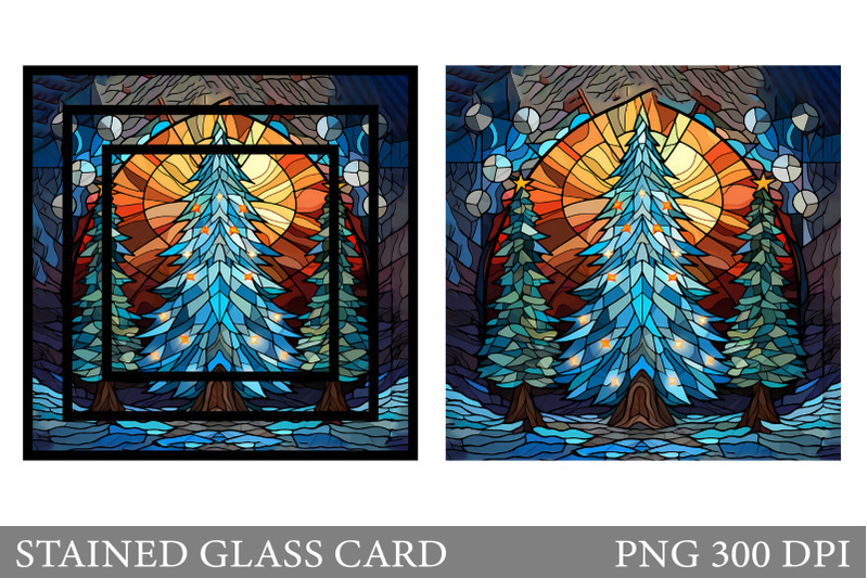 stained-glass-card-design-stained-glass-christmas-tree-card