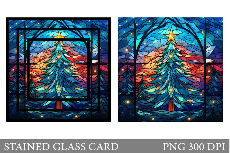 stained-glass-christmas-tree-card-sublimation