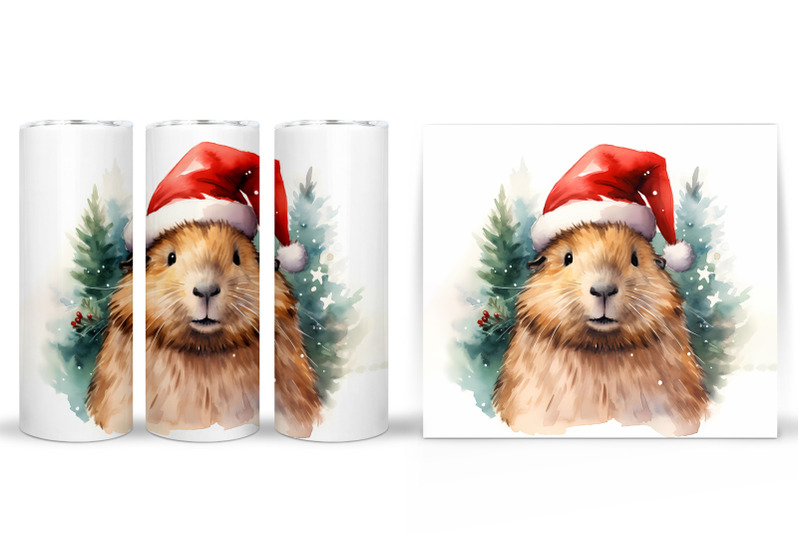 christmas-capybara-tumbler-wrap-winter-capybara-tumbler