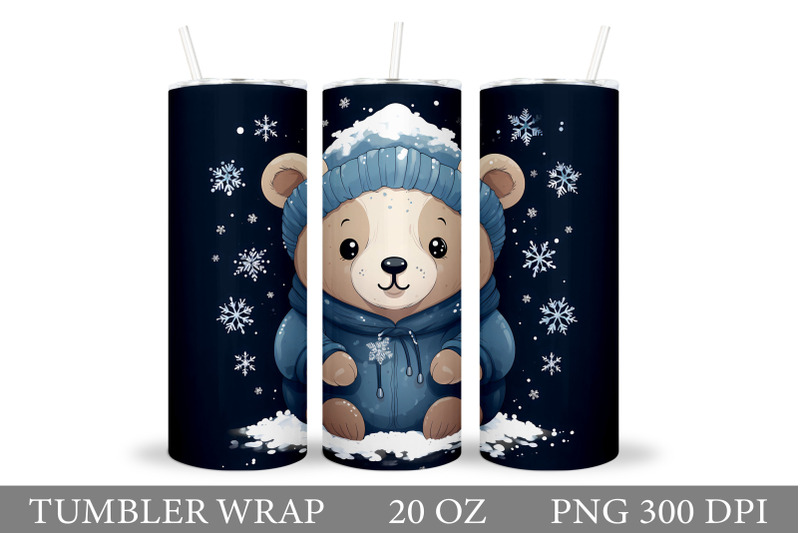 cute-bear-tumbler-sublimation-winter-bear-tumbler-design