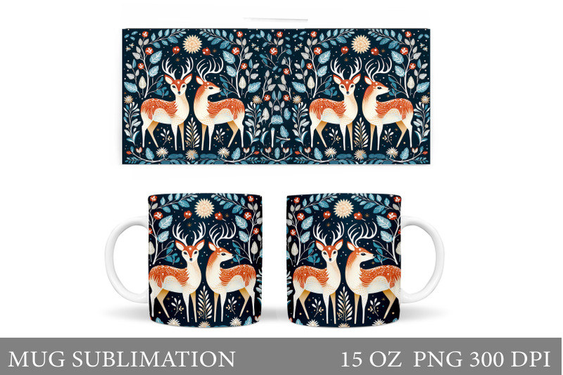 reindeer-mug-wrap-sublimation-reindeer-mug-wrap-design